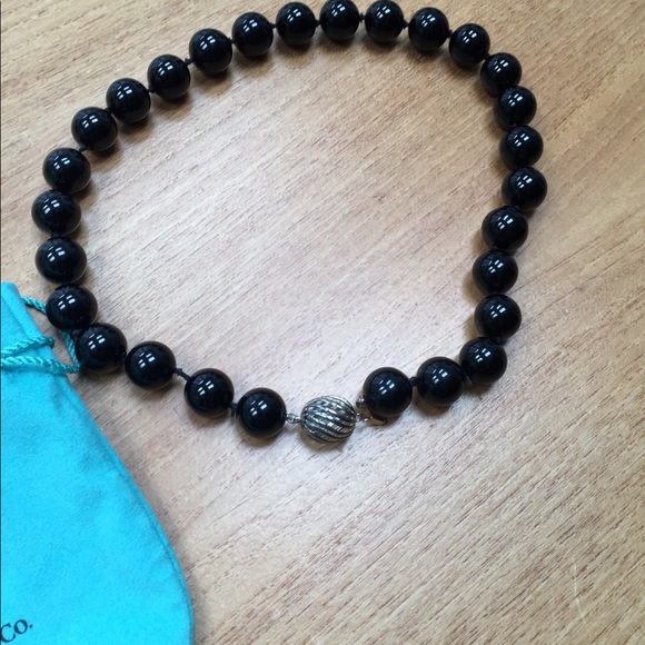 Tiffany and Co- Rare oversized onyx necklace - Picture 7 of 8
